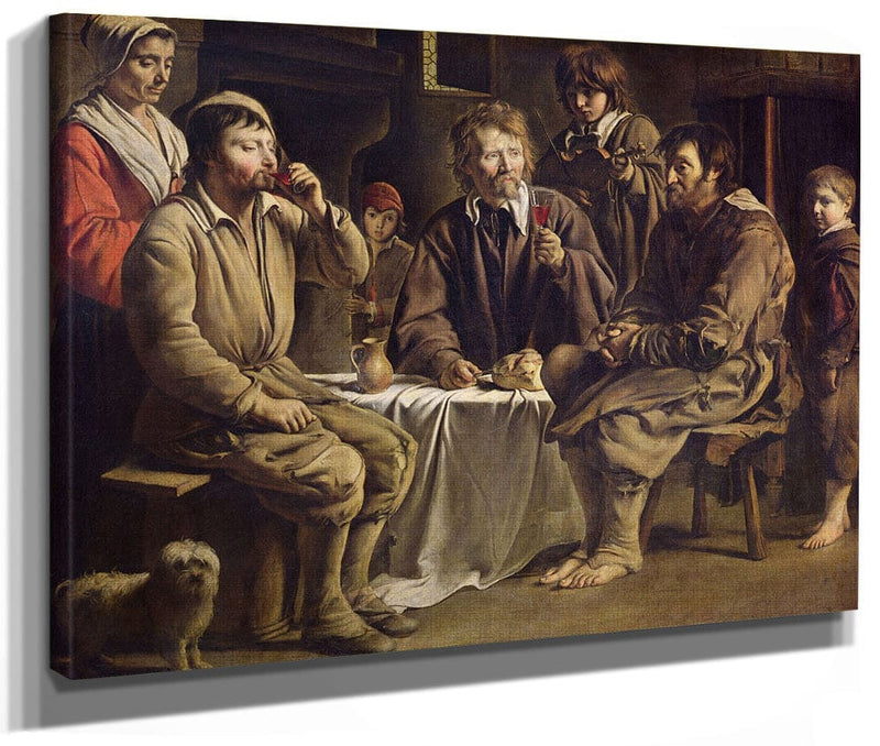 The Peasant's Meal By Louis Le Nain Fine Art Print 2