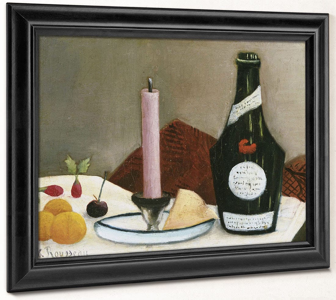 The Pink Candle By Henri Julien Felix Rousseau Fine Art Print 2