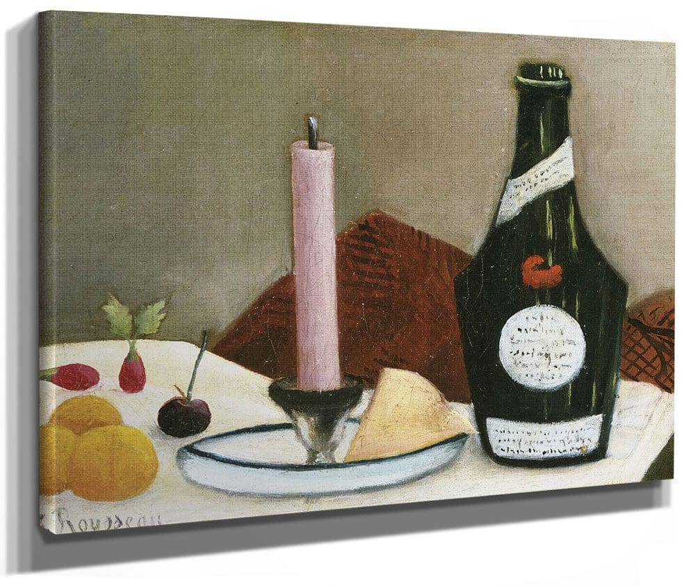 The Pink Candle By Henri Julien Felix Rousseau Fine Art Print 2
