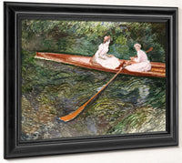 The Pink Rowing Boat By Claude Monet Fine Art Print 2