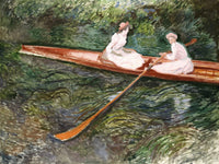 The Pink Rowing Boat By Claude Monet Fine Art Print 2