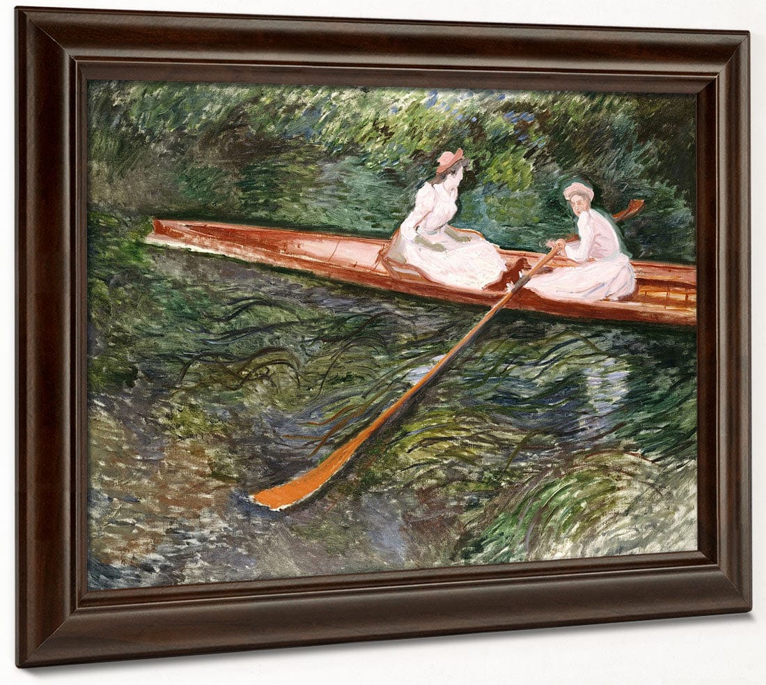 The Pink Rowing Boat By Claude Monet Fine Art Print 2