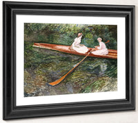 The Pink Rowing Boat By Claude Monet Fine Art Print 2