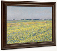 The Plain Of Gennevilliers, Yellow Fields By Gustave Caillebotte Fine Art Print 2