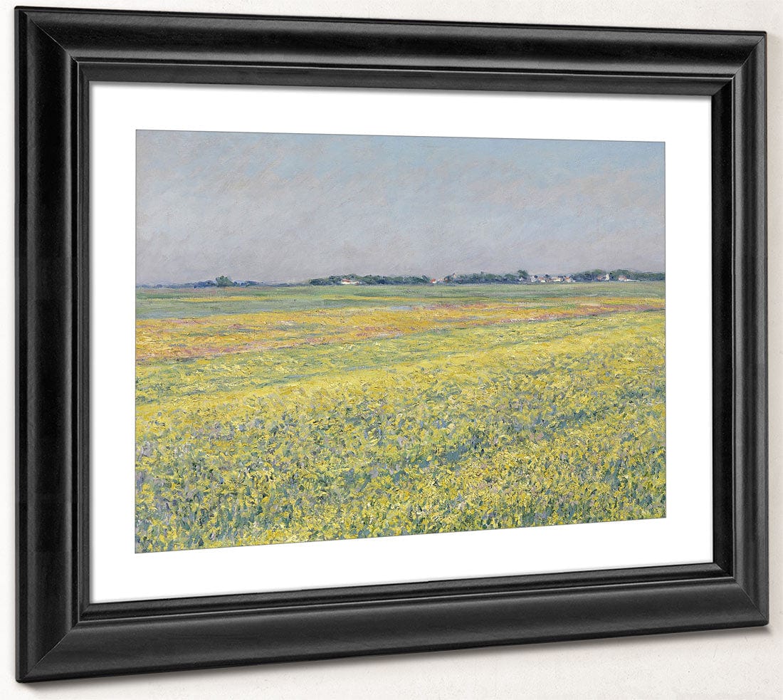 The Plain Of Gennevilliers, Yellow Fields By Gustave Caillebotte Fine Art Print 2
