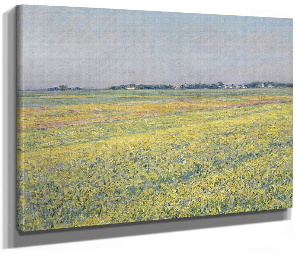 The Plain Of Gennevilliers, Yellow Fields By Gustave Caillebotte Fine Art Print 2