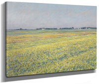 The Plain Of Gennevilliers, Yellow Fields By Gustave Caillebotte Fine Art Print 2