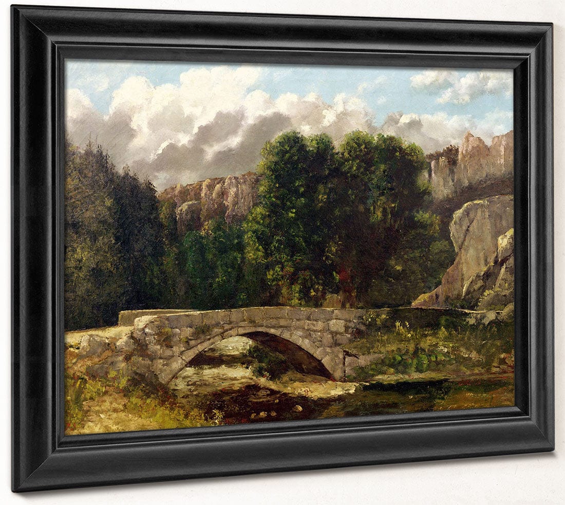 The Pont De Fleurie, Switzerland By Jean Desire Gustave Courbet Fine Art Print 2
