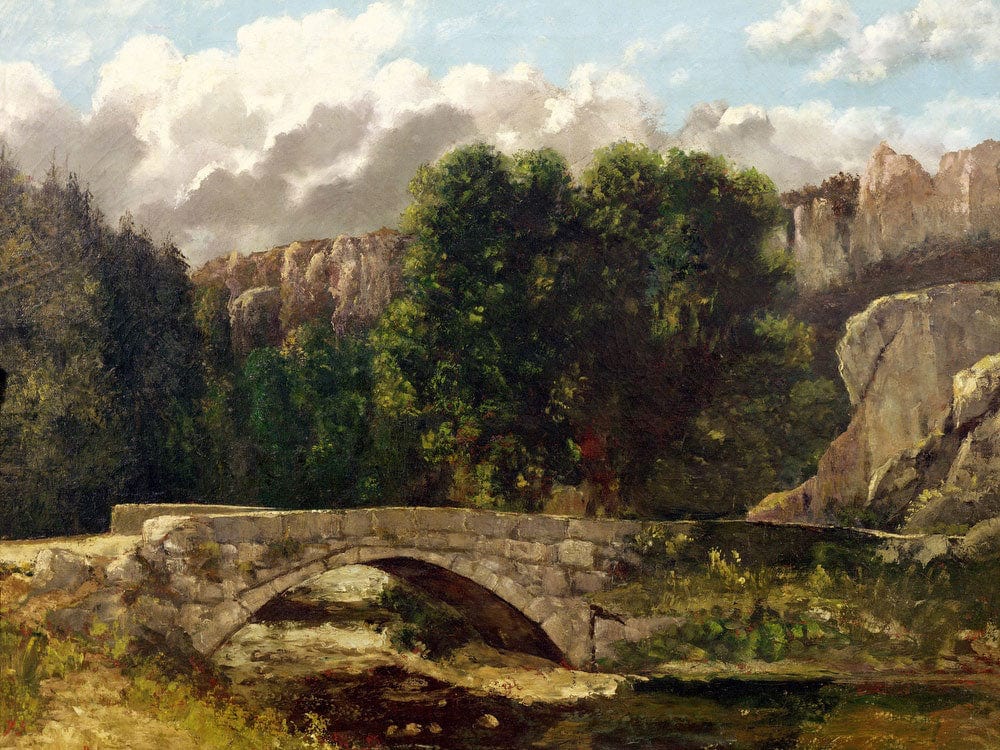 The Pont De Fleurie, Switzerland By Jean Desire Gustave Courbet Fine Art Print 2