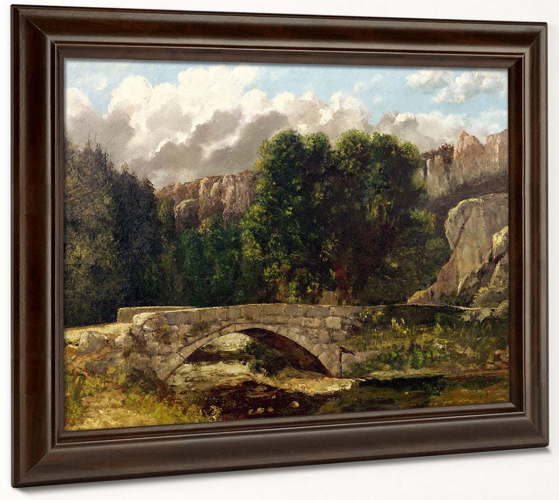 The Pont De Fleurie, Switzerland By Jean Desire Gustave Courbet Fine Art Print 2