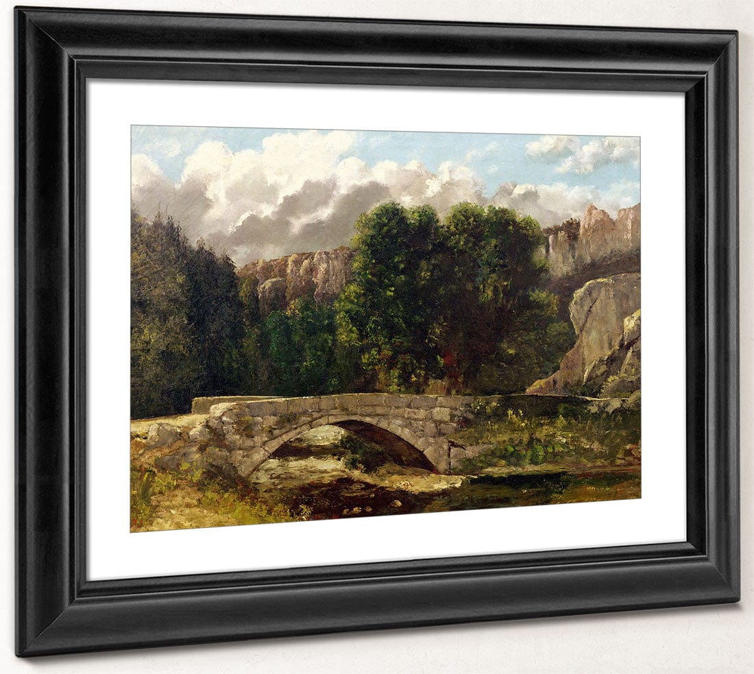 The Pont De Fleurie, Switzerland By Jean Desire Gustave Courbet Fine Art Print 2