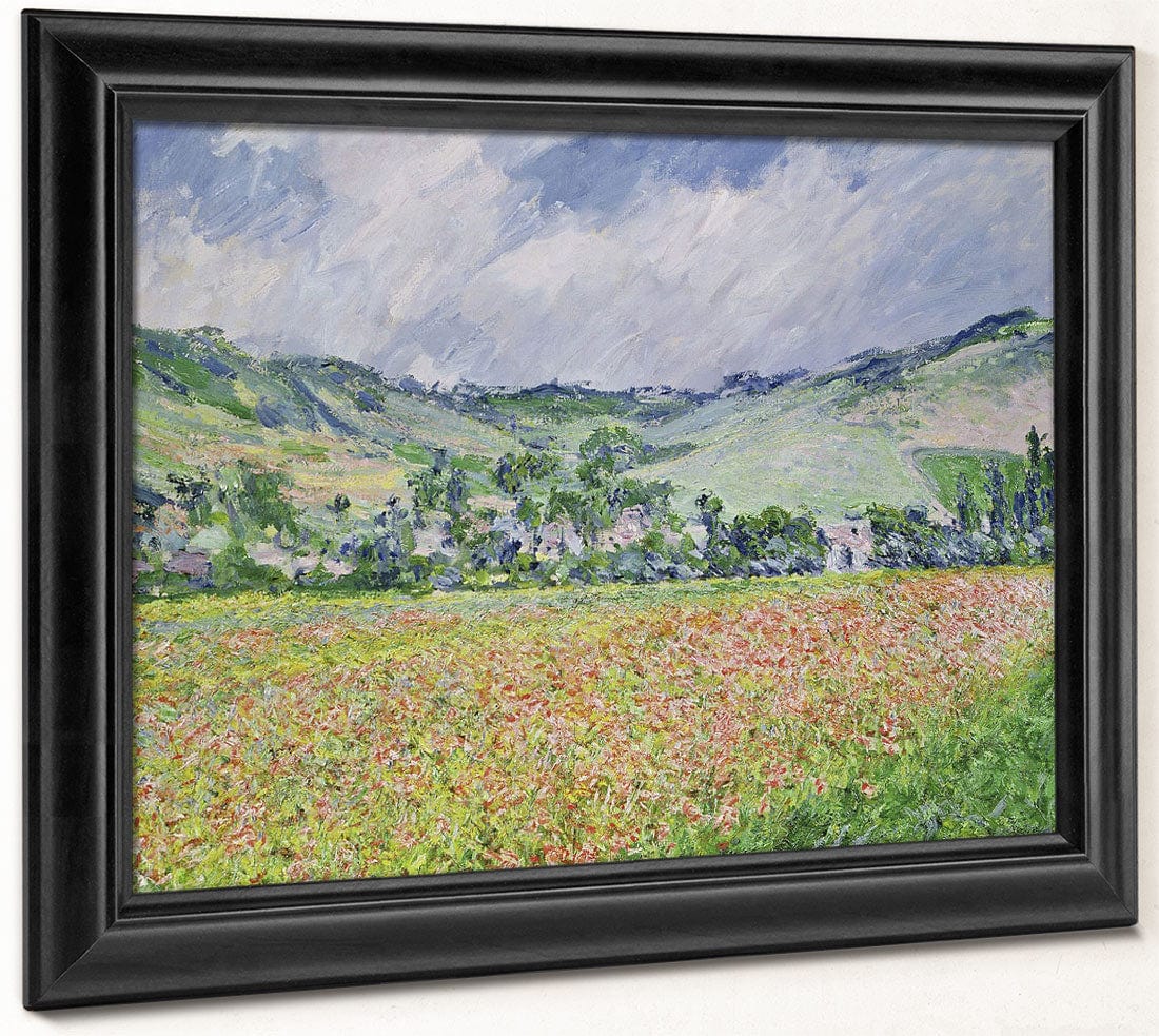 The Poppy Field Near Giverny By Claude Monet Fine Art Print 2