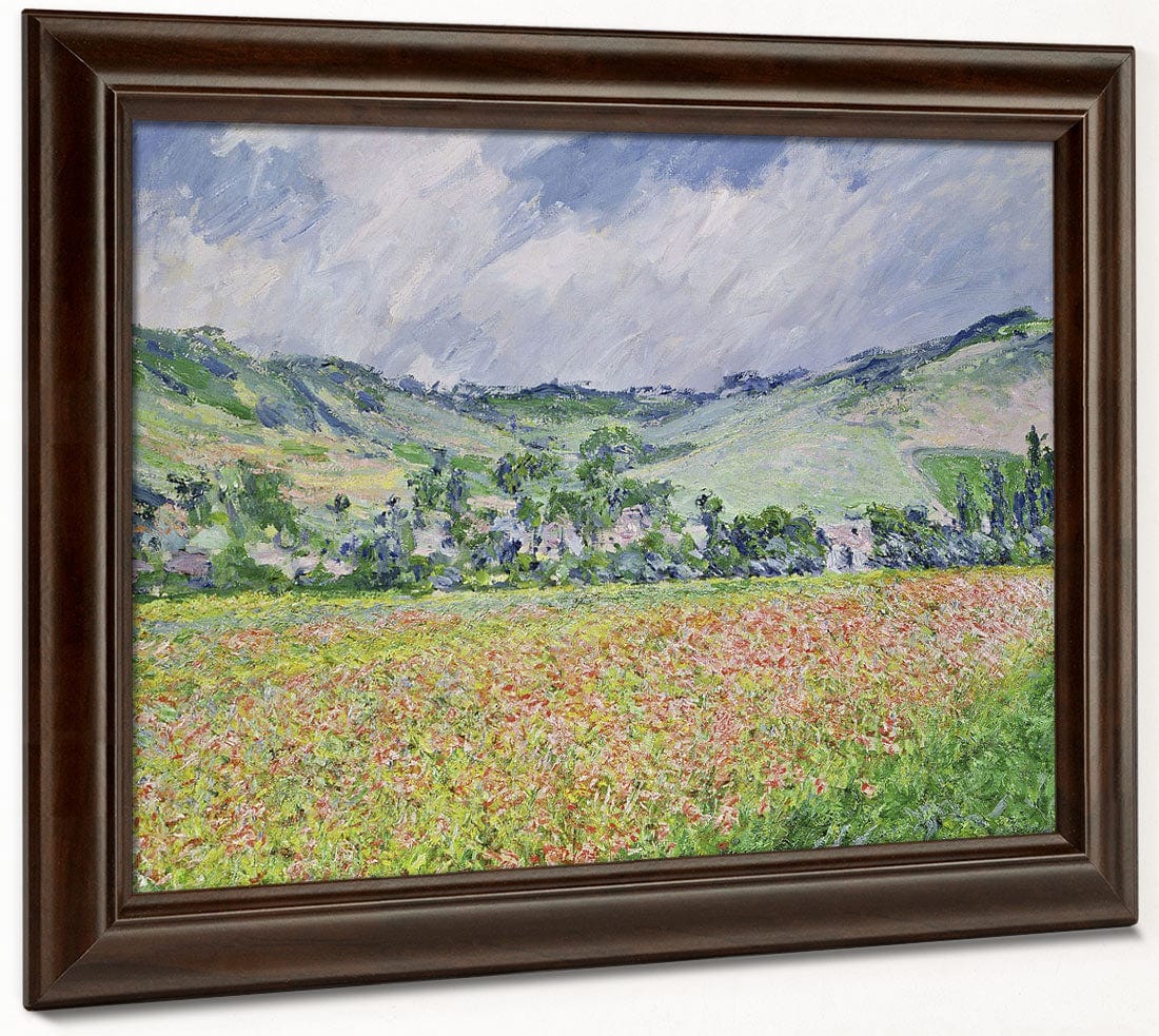 The Poppy Field Near Giverny By Claude Monet Fine Art Print 2