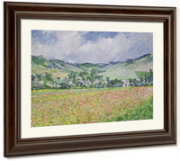 The Poppy Field Near Giverny By Claude Monet Fine Art Print 2