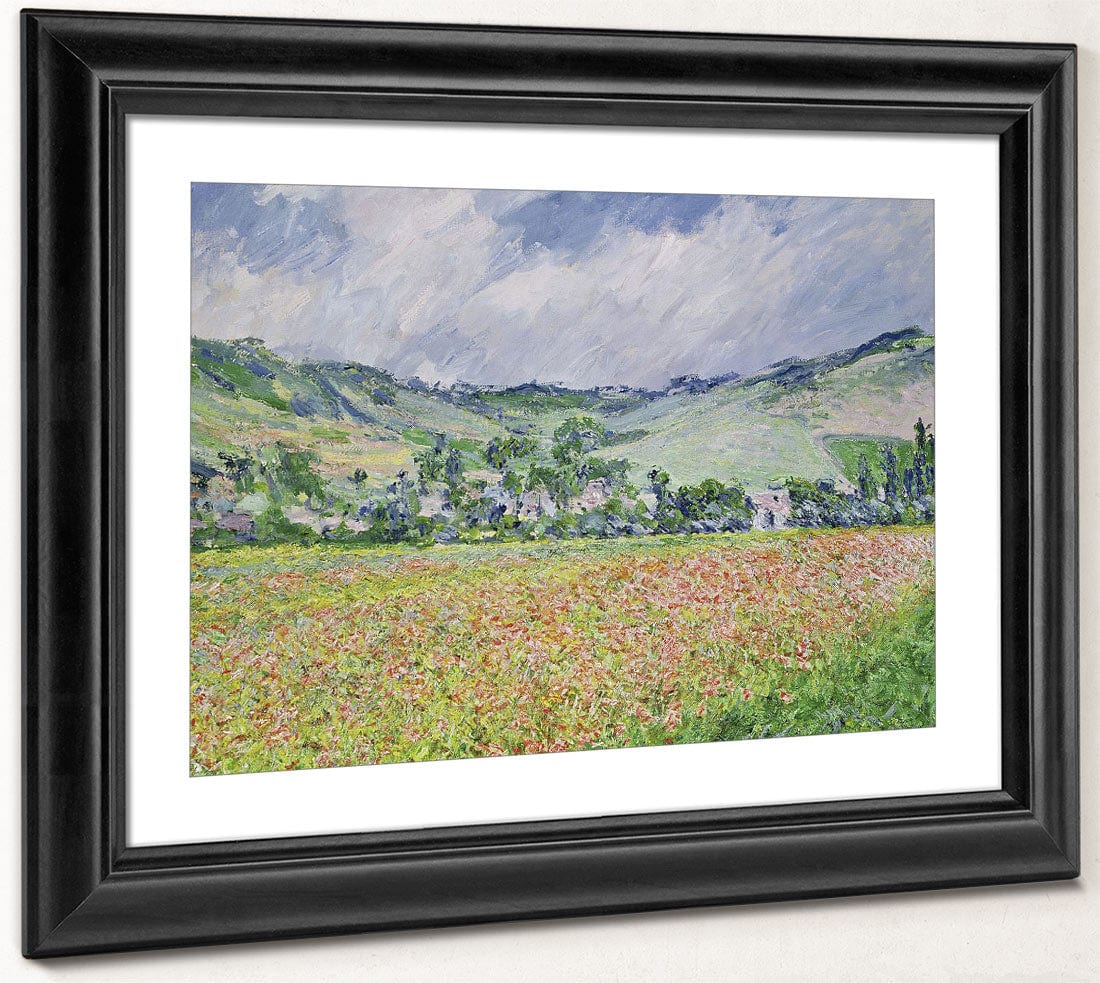 The Poppy Field Near Giverny By Claude Monet Fine Art Print 2