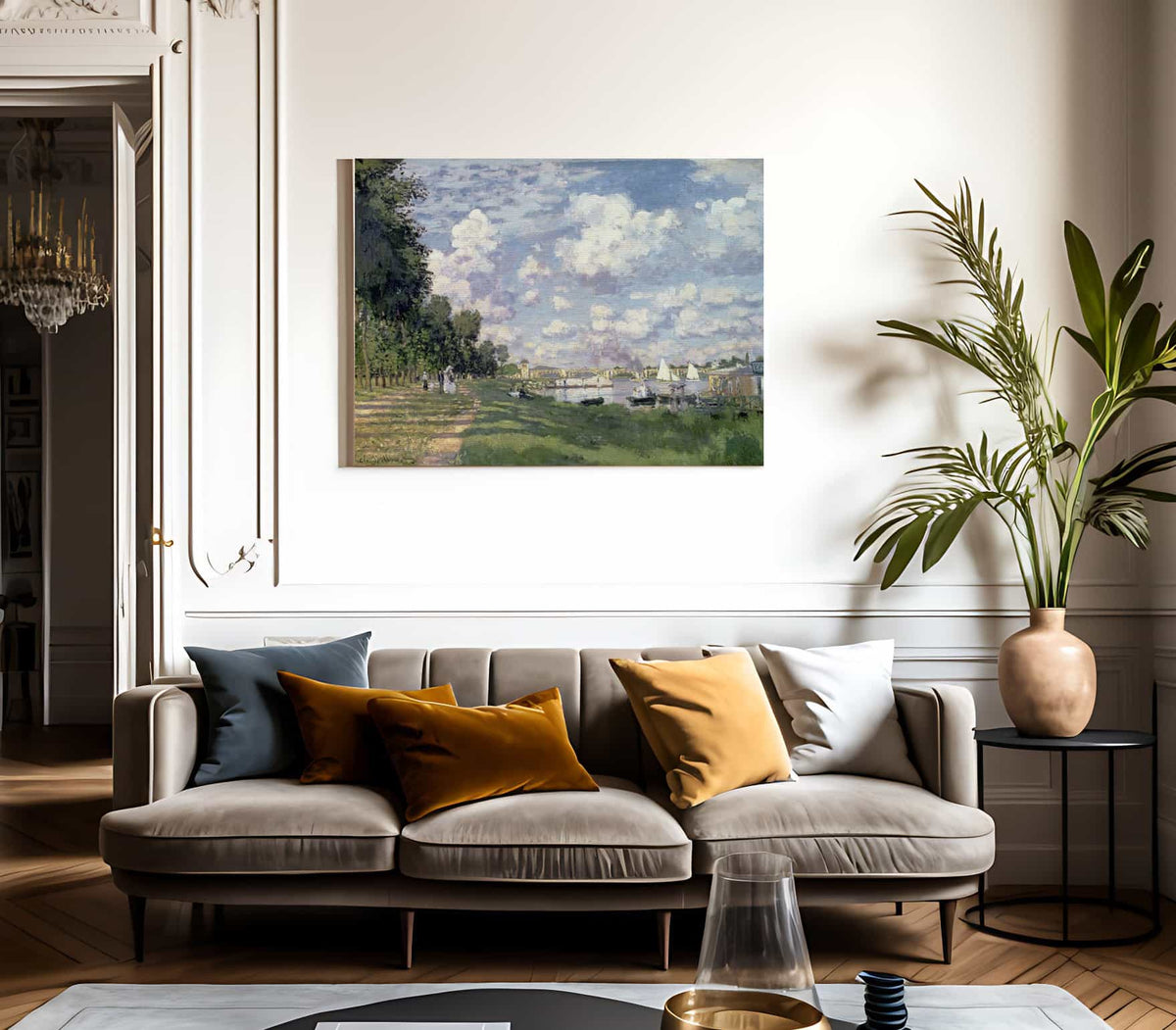 The Port At Argenteuil By Claude Monet Fine Art Print 2