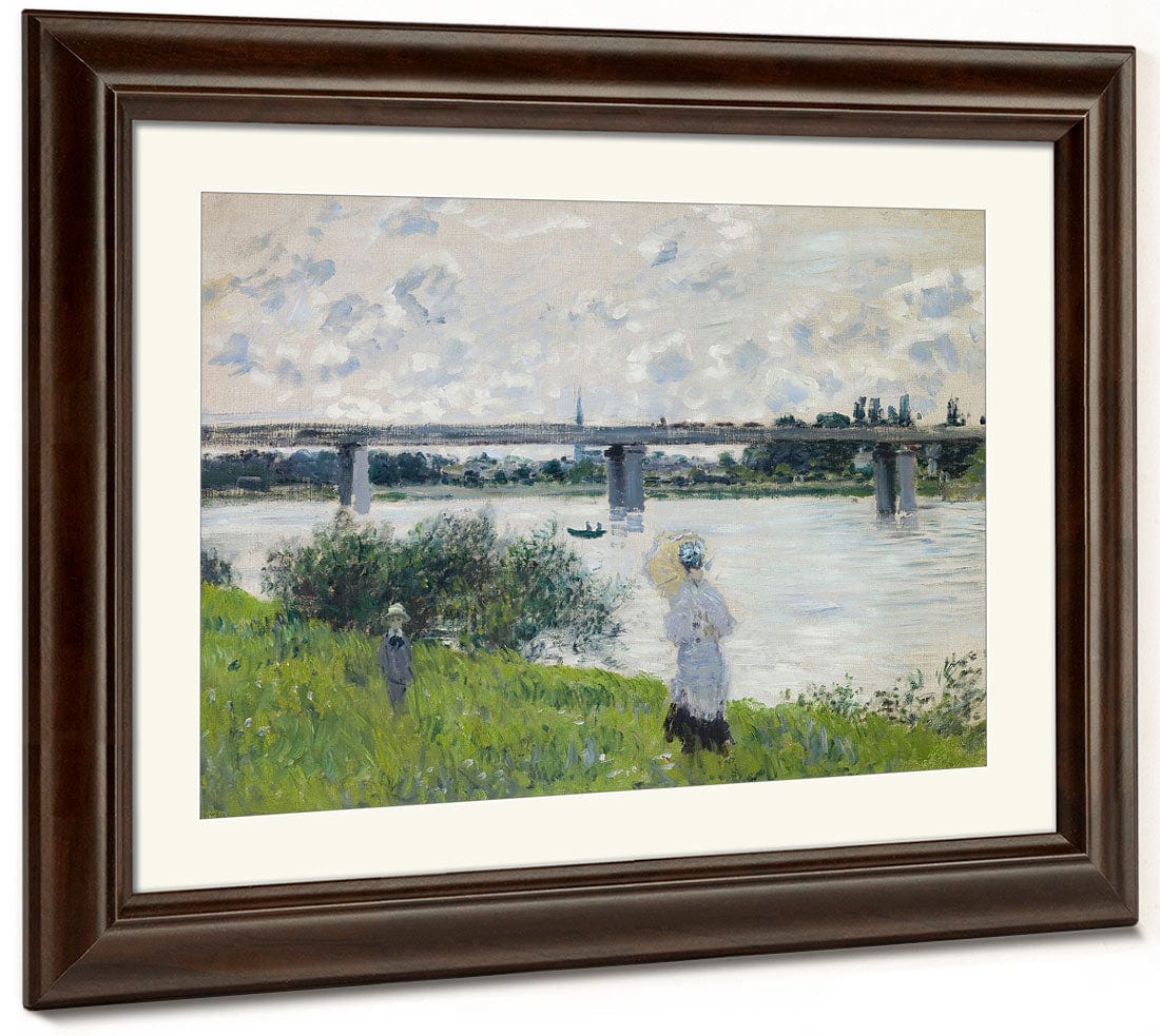 The Promenade With The Railroad Bridge, Argenteuil By Claude Monet Fine Art Print 2