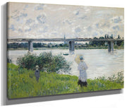 The Promenade With The Railroad Bridge, Argenteuil By Claude Monet Fine Art Print 2