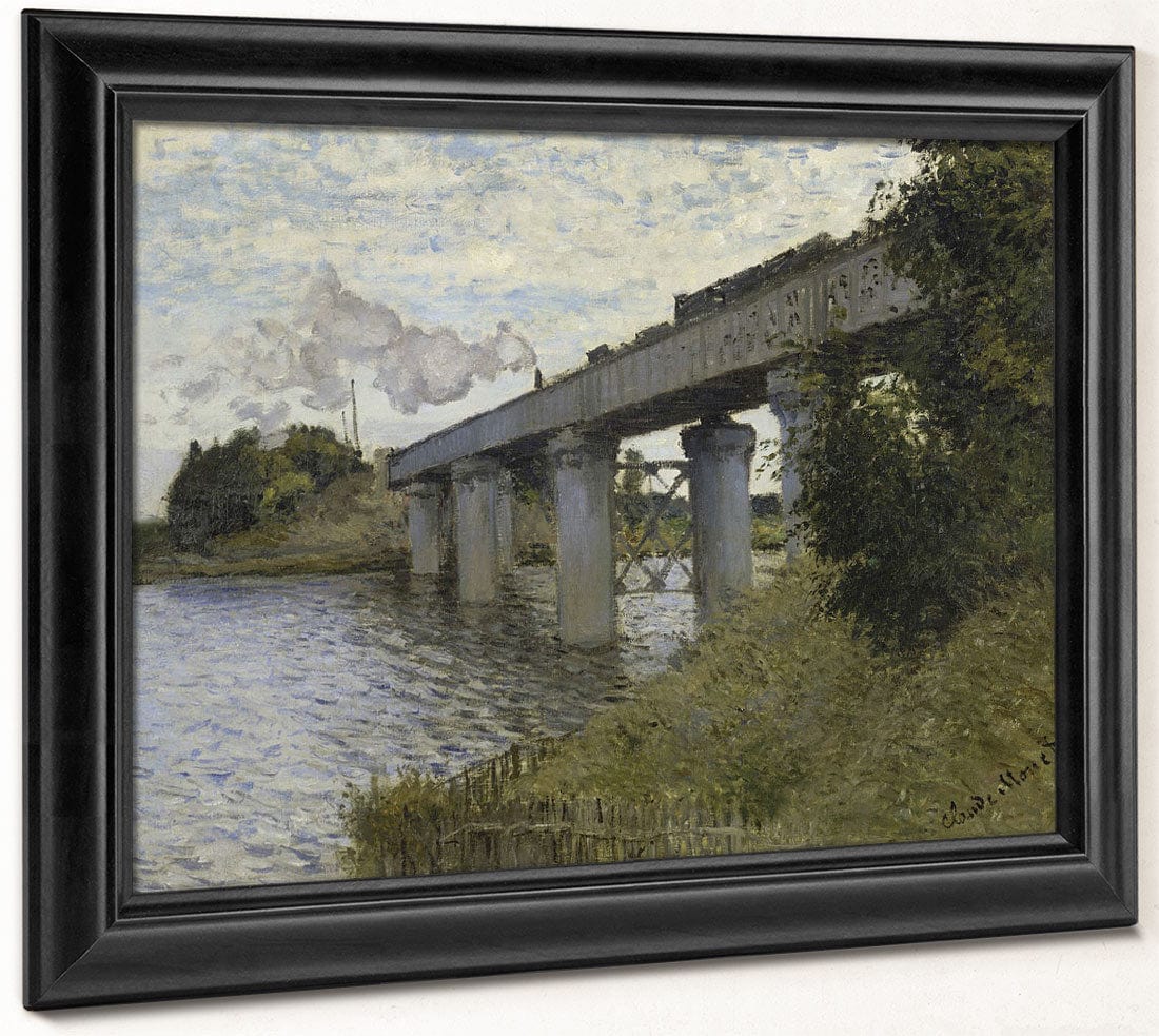 The Railroad Bridge In Argenteuil By Claude Monet Fine Art Print 2