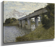 The Railroad Bridge In Argenteuil By Claude Monet Fine Art Print 2