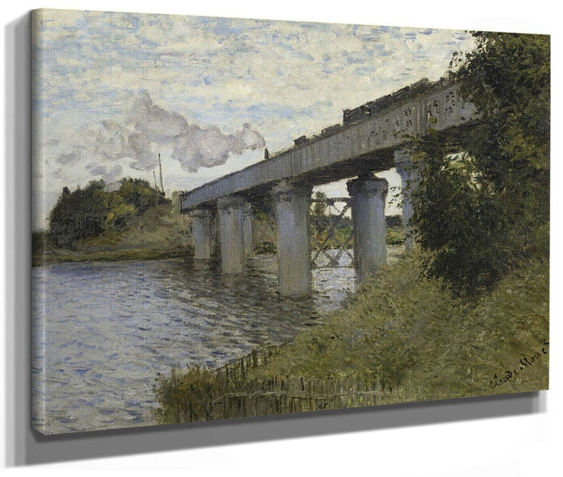 The Railroad Bridge In Argenteuil By Claude Monet Fine Art Print 2