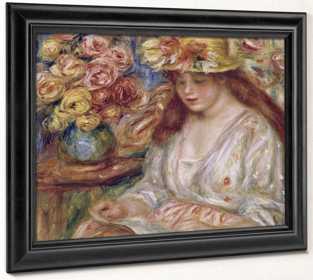 The Reader By Pierre Auguste Renoir Fine Art Print 2