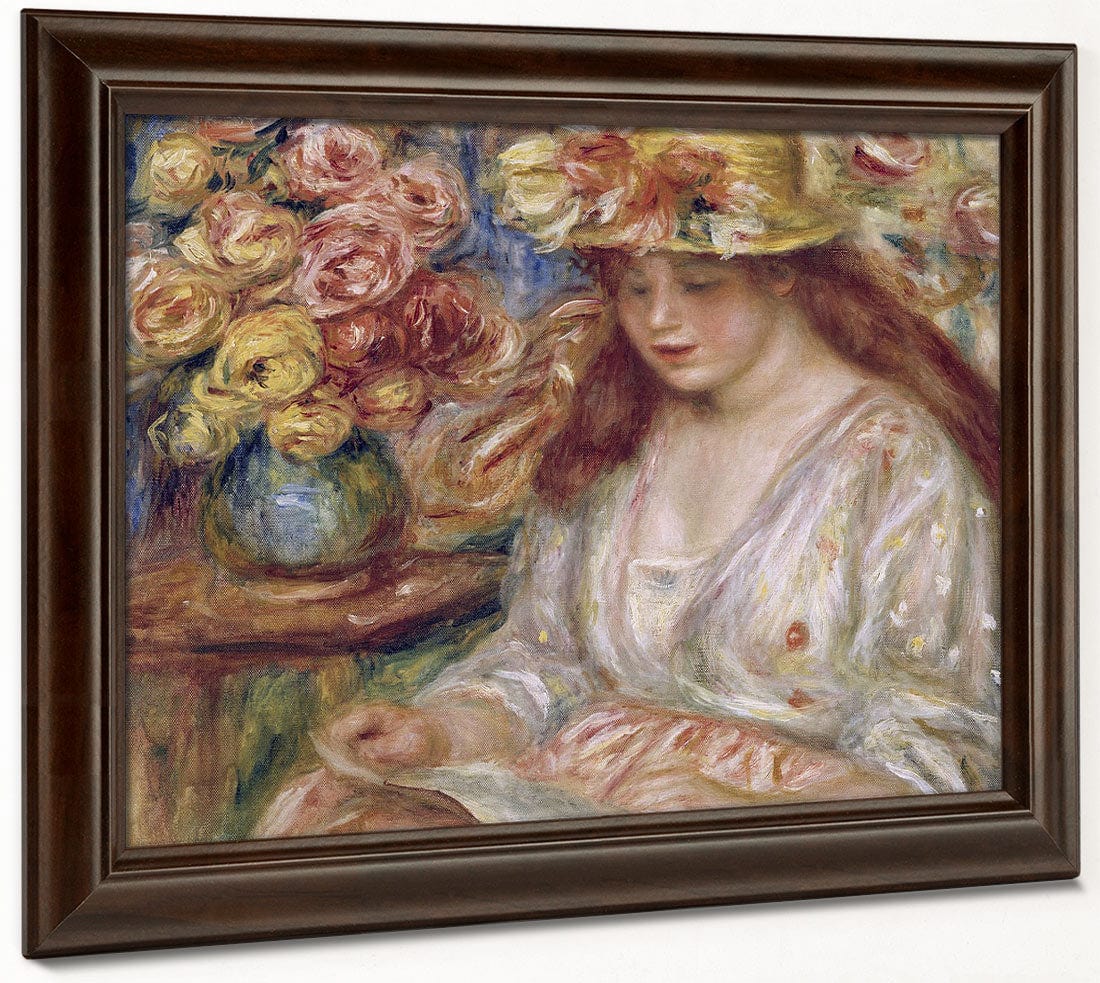The Reader By Pierre Auguste Renoir Fine Art Print 2