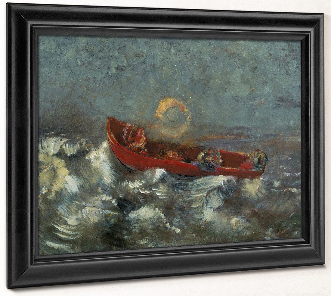 The Red Barque By Odilon Redon Fine Art Print 2