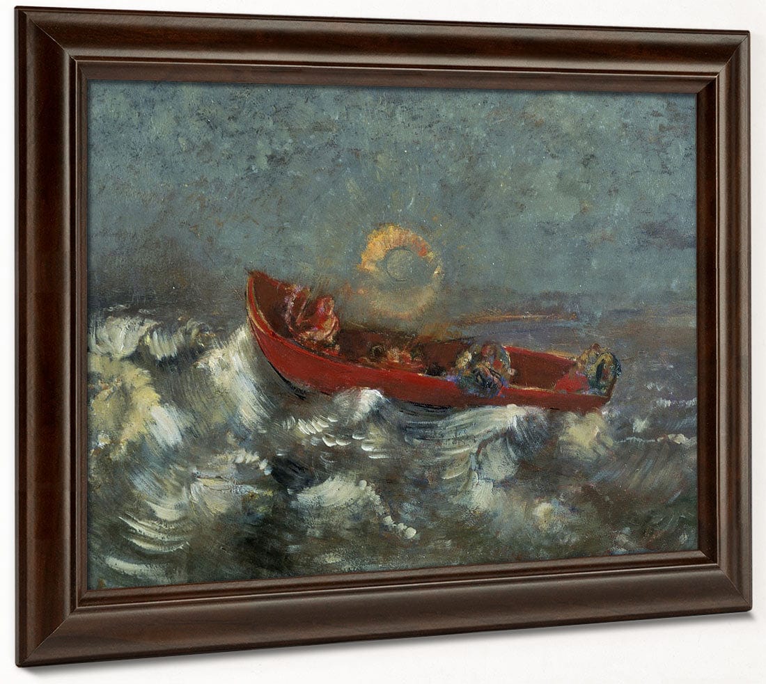 The Red Barque By Odilon Redon Fine Art Print 2