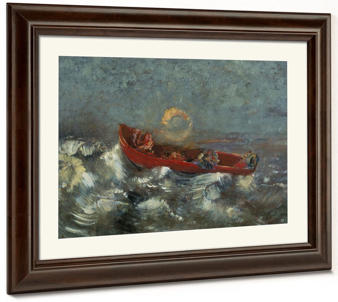 The Red Barque By Odilon Redon Fine Art Print 2
