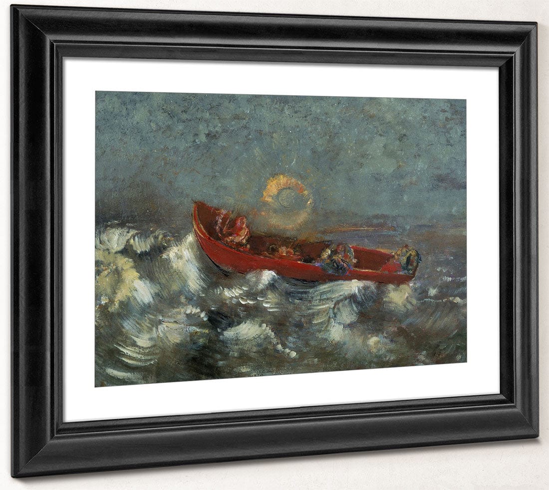 The Red Barque By Odilon Redon Fine Art Print 2