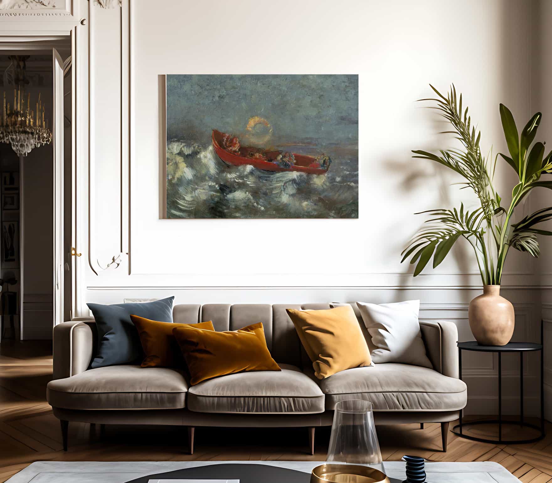 The Red Barque By Odilon Redon Fine Art Print 2