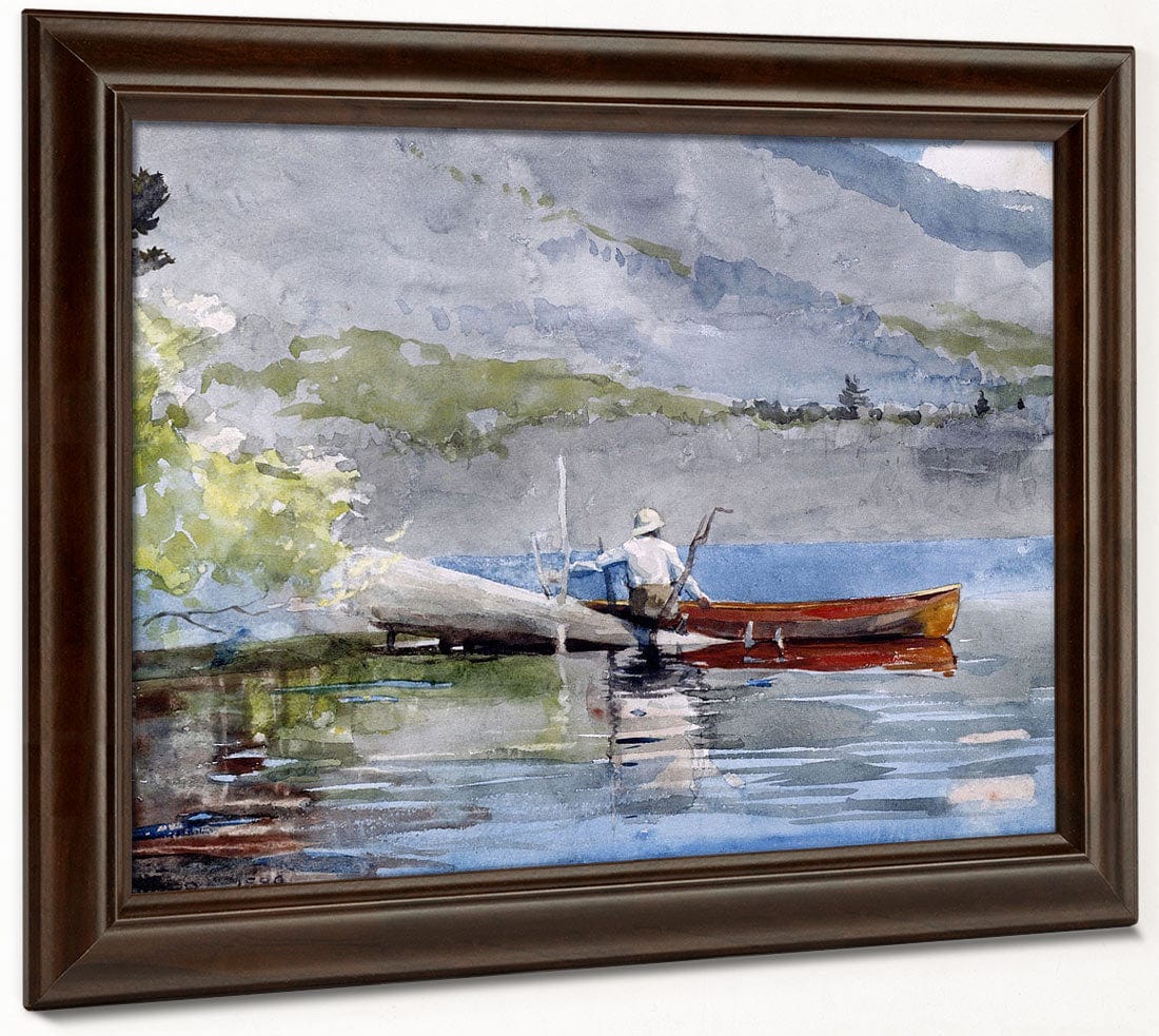 The Red Canoe By Winslow Homer Fine Art Print 2