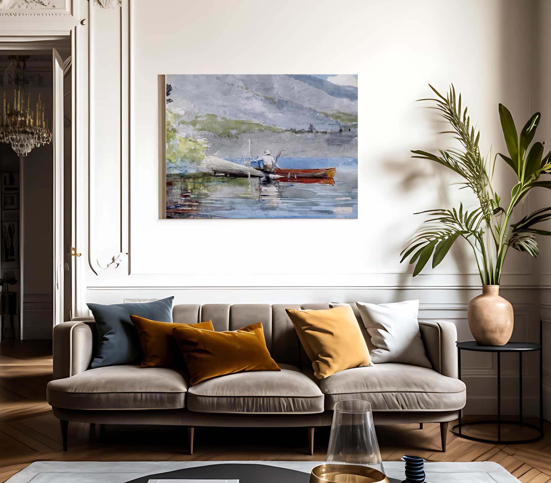The Red Canoe By Winslow Homer Fine Art Print 2