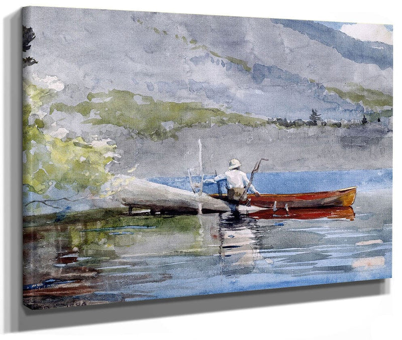 The Red Canoe By Winslow Homer Fine Art Print 2