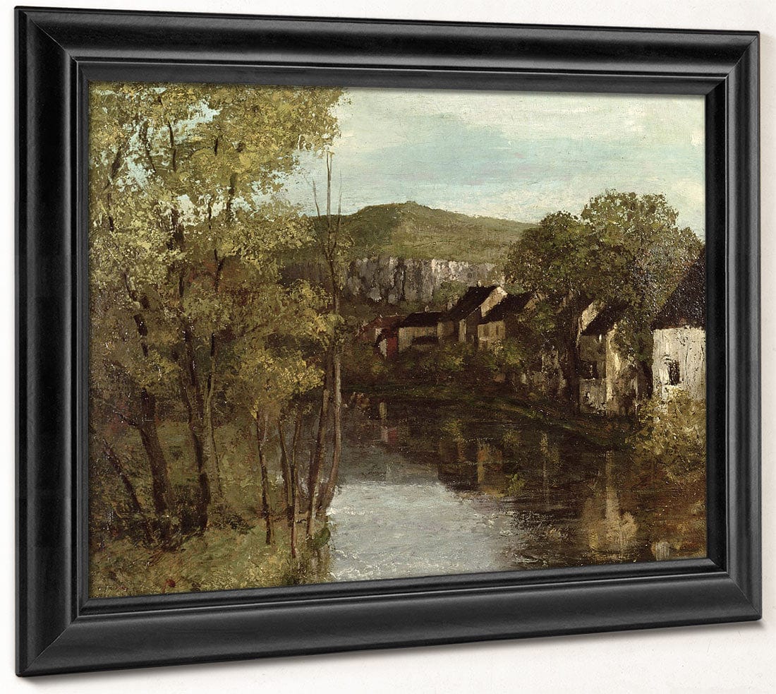 The Reflection Of Ornans By Jean Desire Gustave Courbet Fine Art Print 2