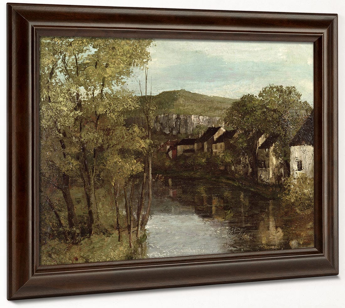 The Reflection Of Ornans By Jean Desire Gustave Courbet Fine Art Print 2