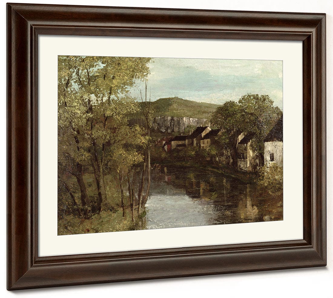 The Reflection Of Ornans By Jean Desire Gustave Courbet Fine Art Print 2