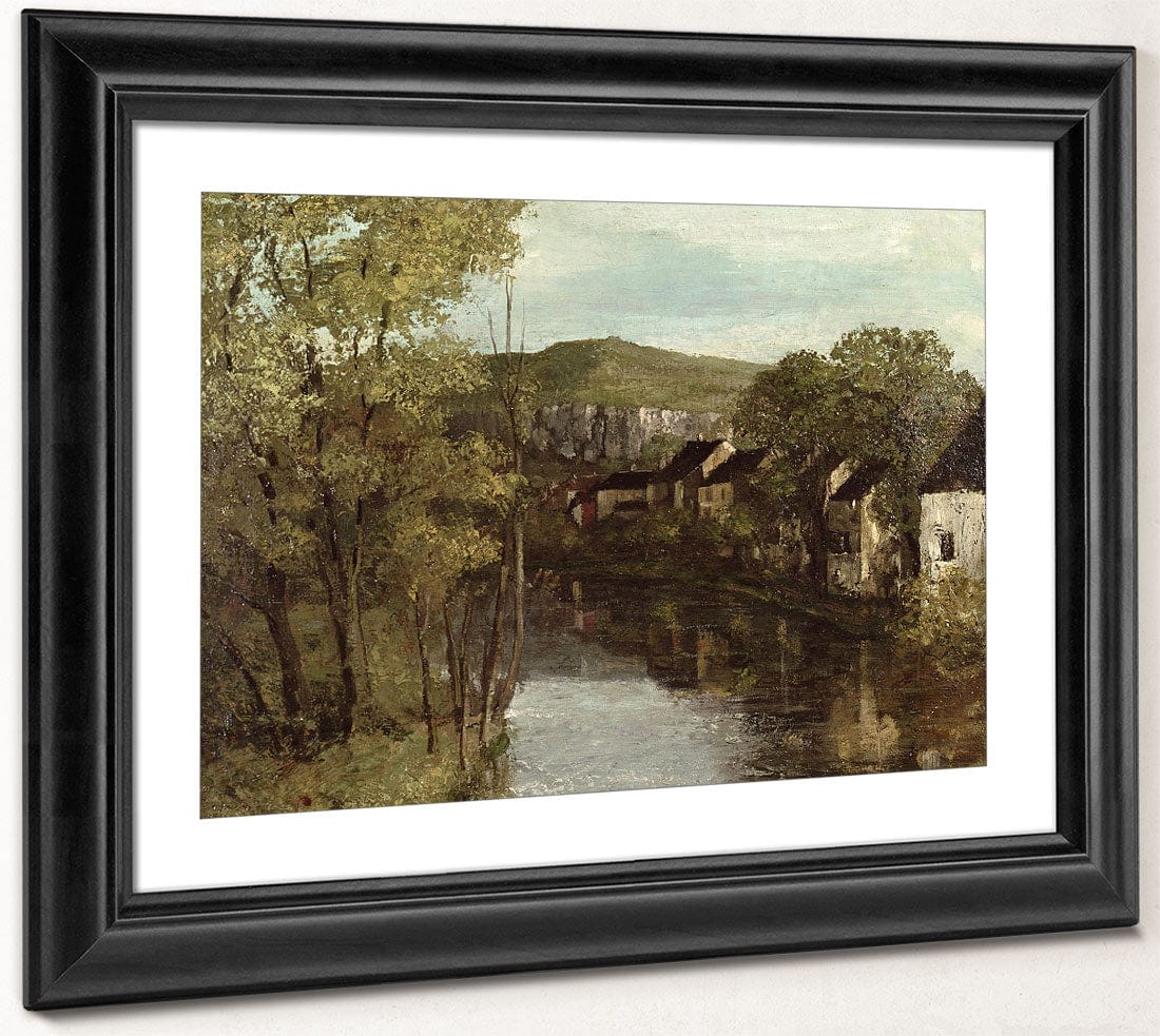 The Reflection Of Ornans By Jean Desire Gustave Courbet Fine Art Print 2