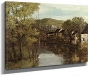 The Reflection Of Ornans By Jean Desire Gustave Courbet Fine Art Print 2
