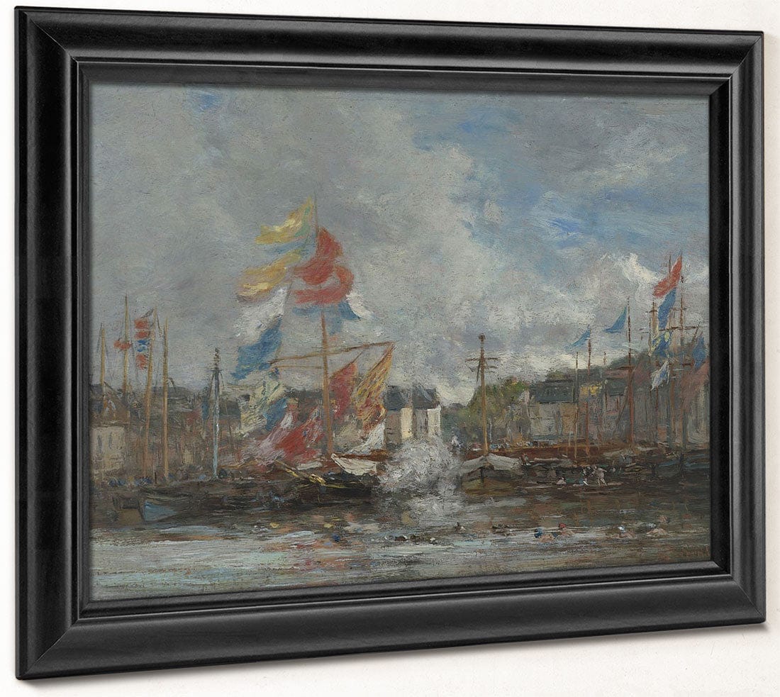 The Regatta (La Regate) By Eugene Boudin Fine Art Print 2