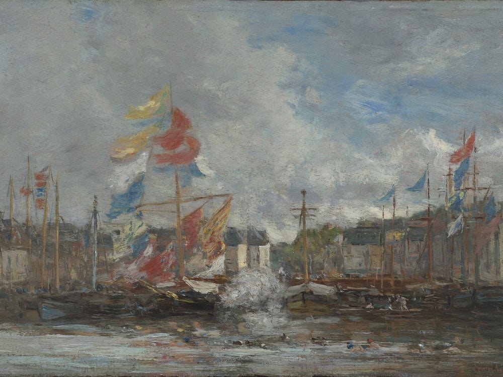 The Regatta (La Regate) By Eugene Boudin Fine Art Print 2