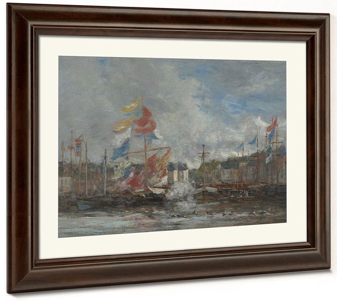 The Regatta (La Regate) By Eugene Boudin Fine Art Print 2