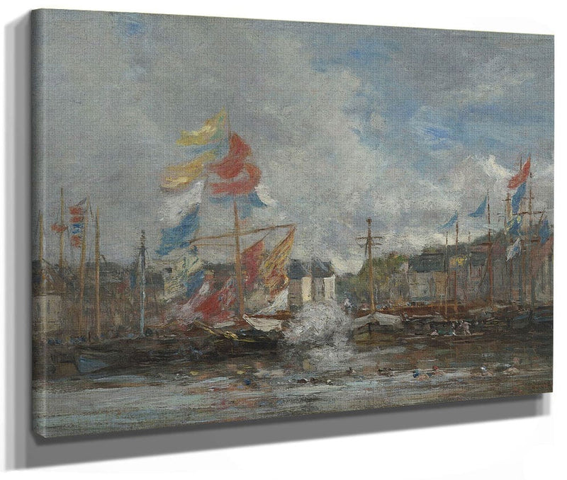The Regatta (La Regate) By Eugene Boudin Fine Art Print 2