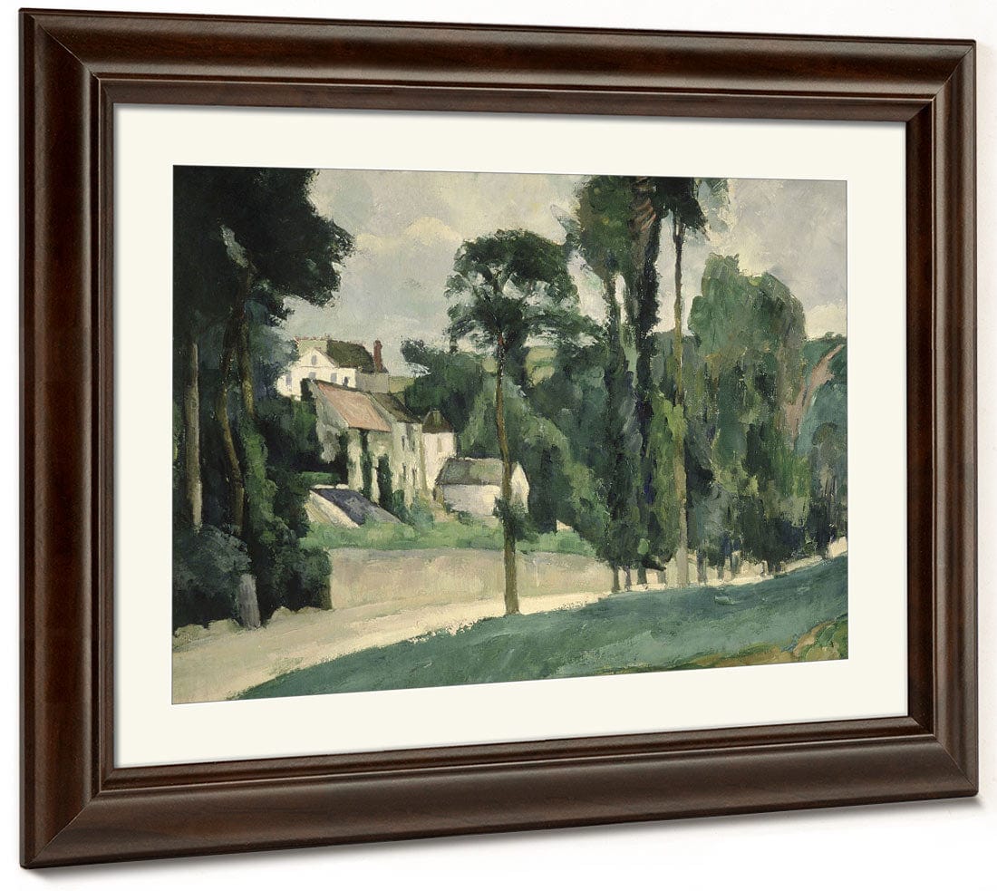 The Road At Pontoise 1 By Paul Cezanne Fine Art Print 2