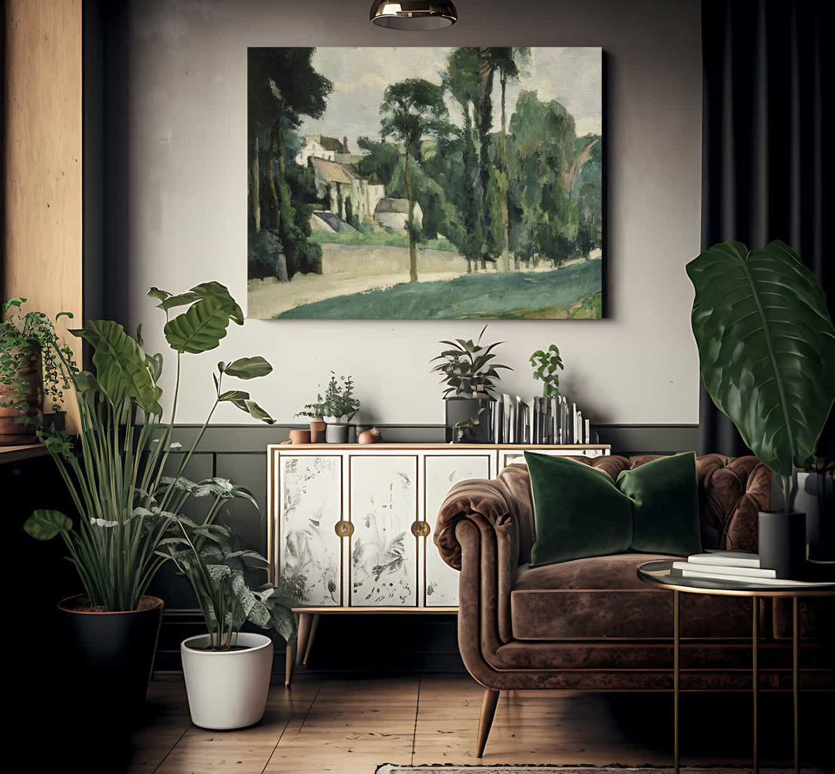 The Road At Pontoise 1 By Paul Cezanne Fine Art Print 2