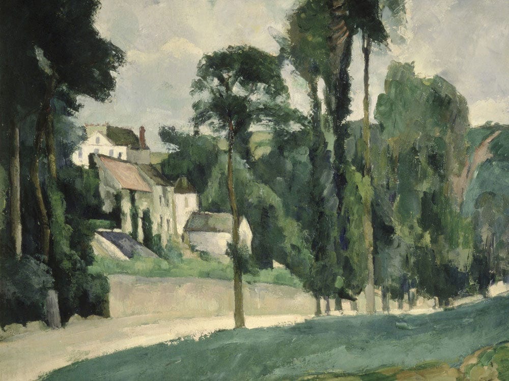The Road At Pontoise By Paul Cezanne Fine Art Print 2