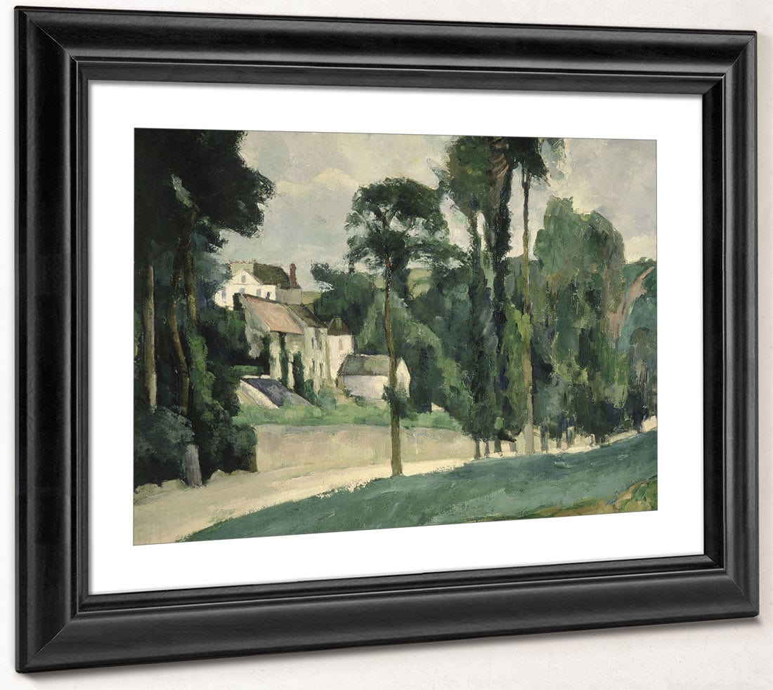 The Road At Pontoise By Paul Cezanne Fine Art Print 2
