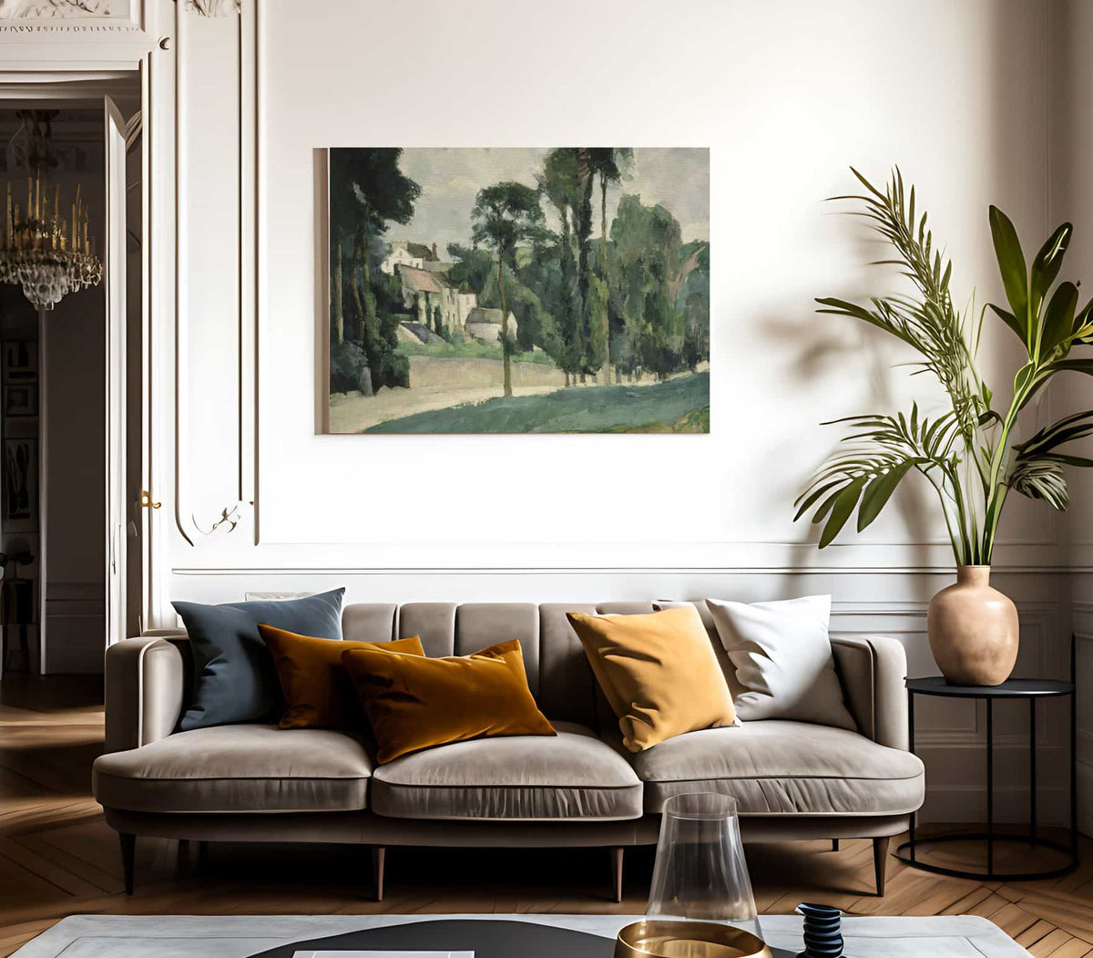 The Road At Pontoise By Paul Cezanne Fine Art Print 2