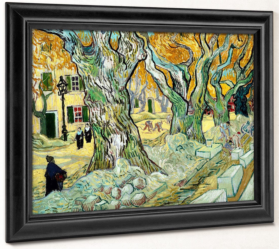 The Road Menders By Vincent Van Gogh Fine Art Print 2